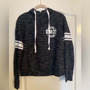 Liquid Energy Apparel Small Black Half Zip Hoodie